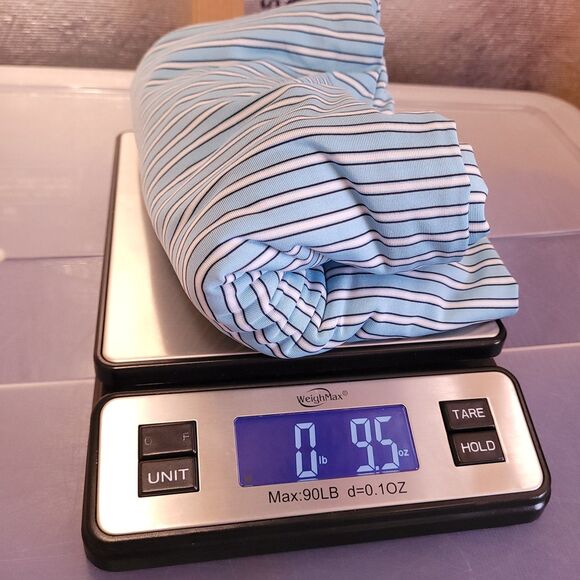 Footjoy Polo Shirt Men 3XL Striped Blue, White Golf Performance Activewear - Picture 12 of 12